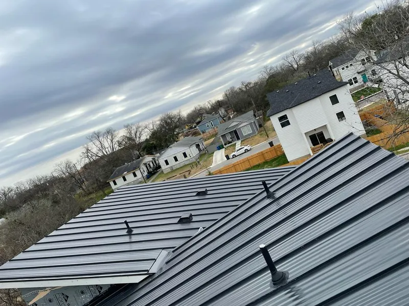 Standing seam metal roof panels with vents for Skylight Repair in Rio Vista